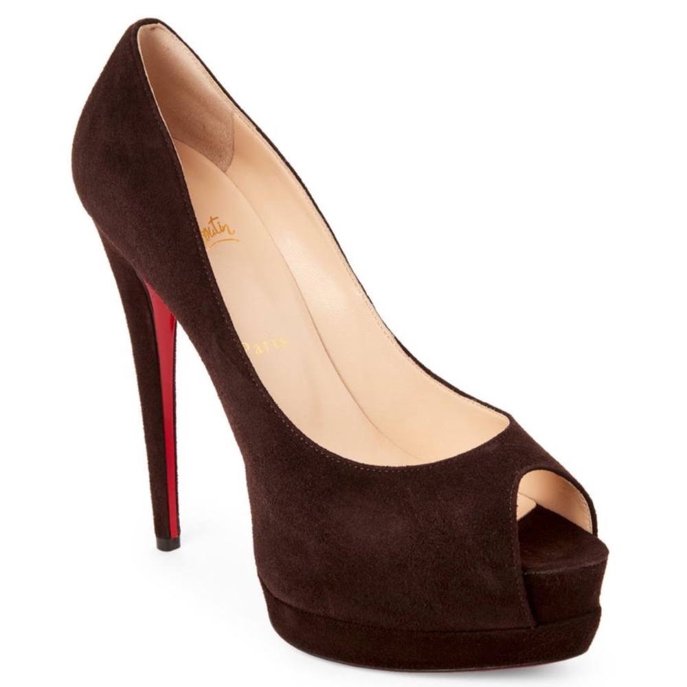 New Christian Louboutin Palais Royal Brown SZ 36.5